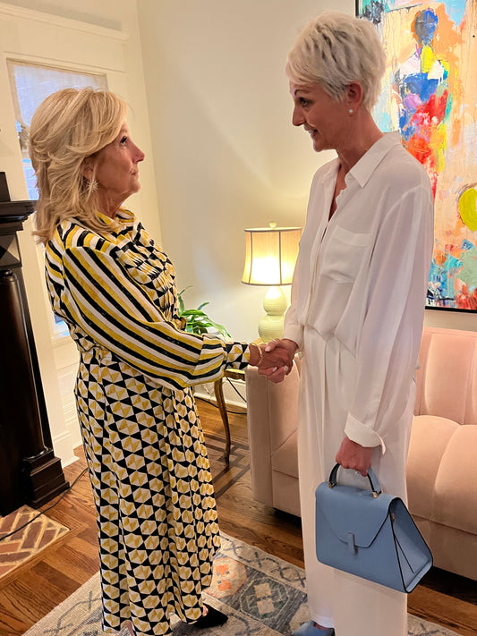 Melissa Mezzalira with Jill Biden