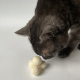 Cat Toy Balls Natural Wool