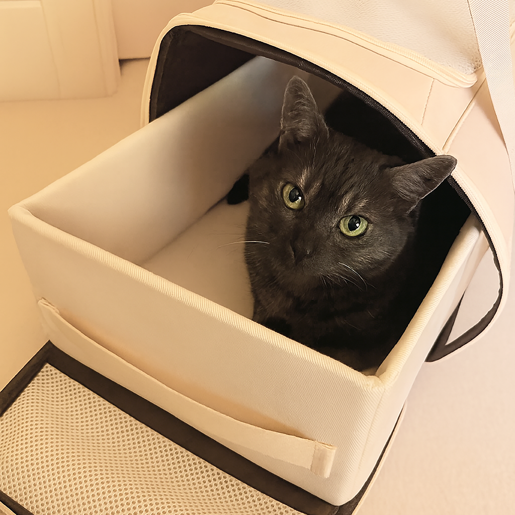 Cat Nook Inside Carrier